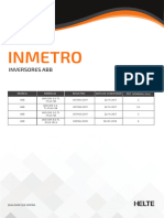 INMETRO dos Inversores-ABB