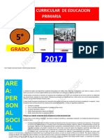 PROGRAMA CURRICULAR DE PRIMARIA 5 GRADO- Lima