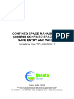Confined Space Management (CSSA) Learner Guide