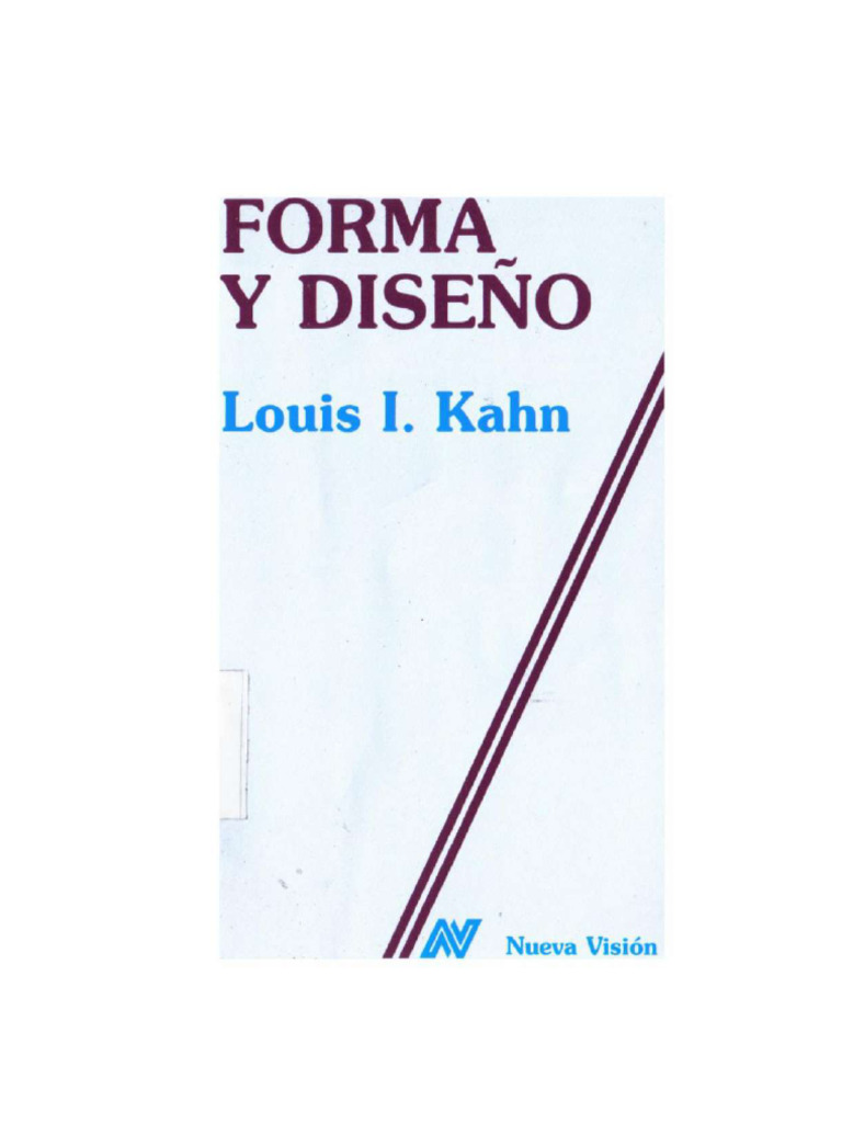 Forma y dise o louis khan pdf