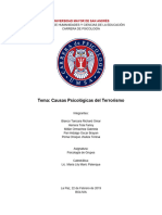 Caracteristicas Sociales Del Terrorismo