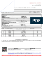 Permiso de Movilización de Productos de Origen Vegetal: Datos Del Propietario