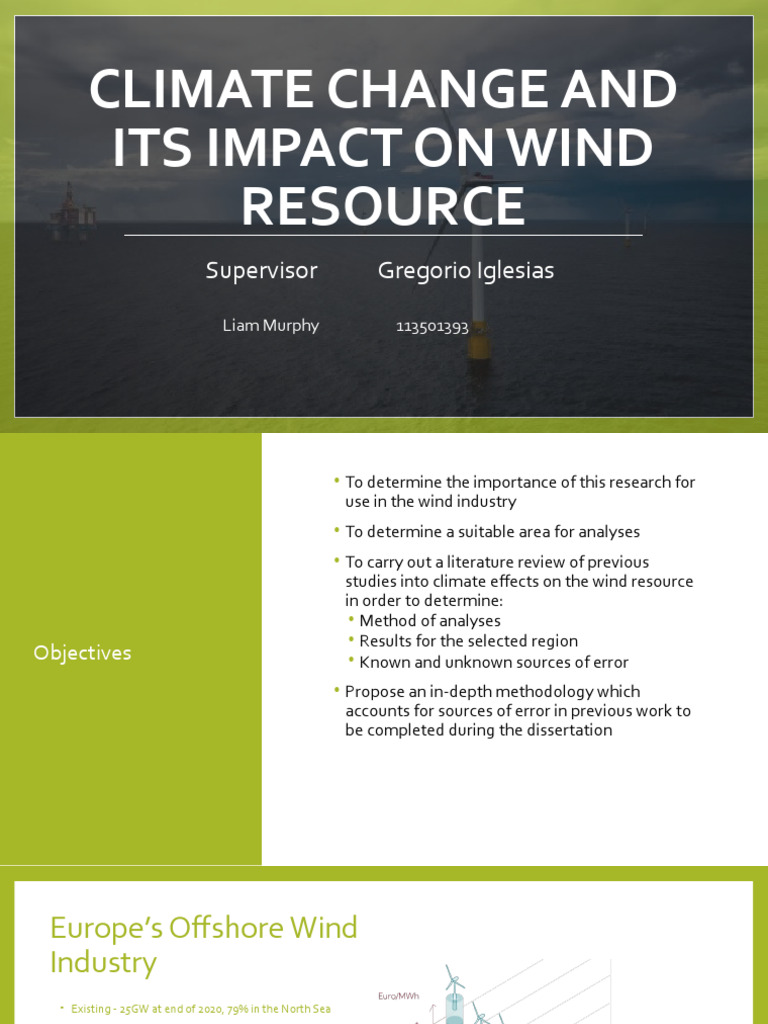 Climate Change Impact on Wind Resources | PDF | General Circulation ...