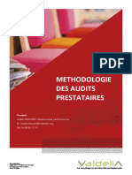 Methodologie Audit 2018 Prestataires