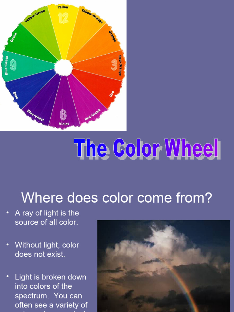 Color Wheel Creation Guide | PDF | Color | Rainbow