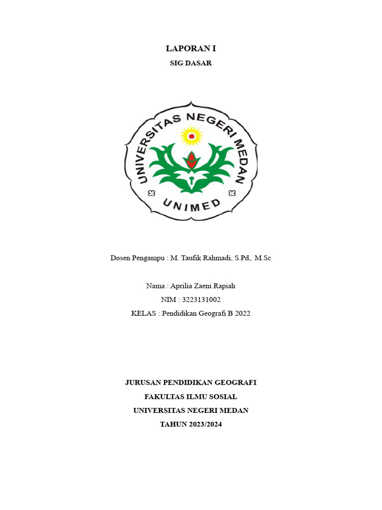 Laporan 1 sig instalasi arcgis pdf