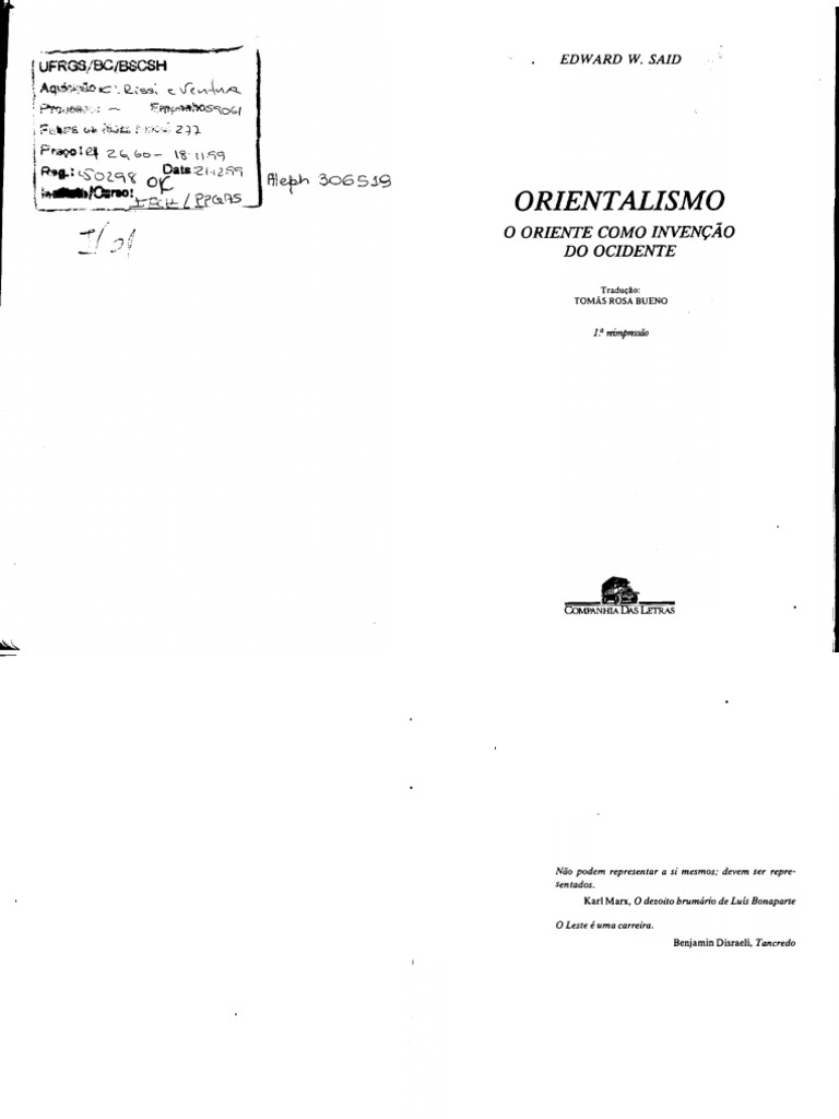Orientalismo: A Invenção do Oriente | PDF | Sociologia | Orientalismo