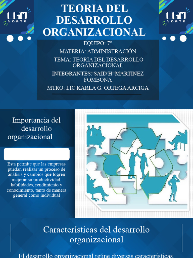 Teoría del Desarrollo Organizacional | PDF | Desarrollo cognitivo