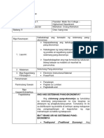 LESSON PLAN 1 Sistemang Pang Ekonomiya