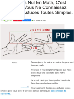 Si Vous Êtes Nul en Math, C'est Parce Que Vous Ne Connaissez Pas Ces 9 Astuces Toutes Simples