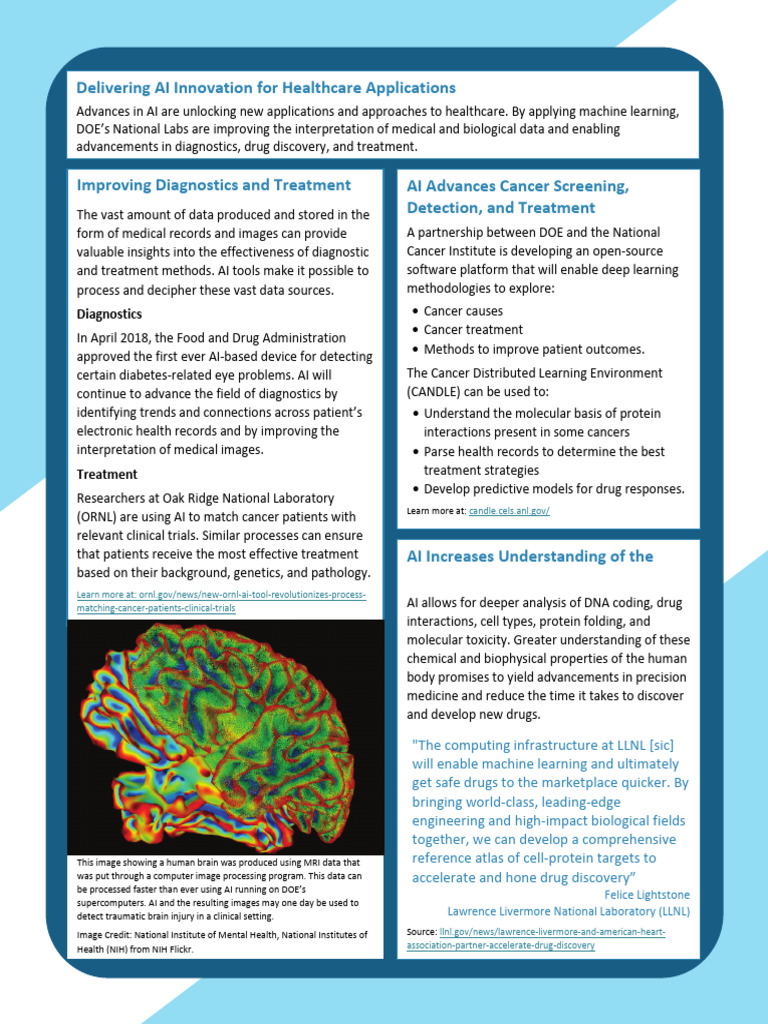 AI Innovations Transforming Healthcare | PDF | Artificial Intelligence ...