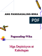 Ang Pagsasaling Wika