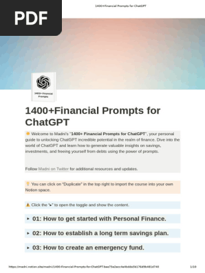 1400+Financial Prompts for ChatGPT_3