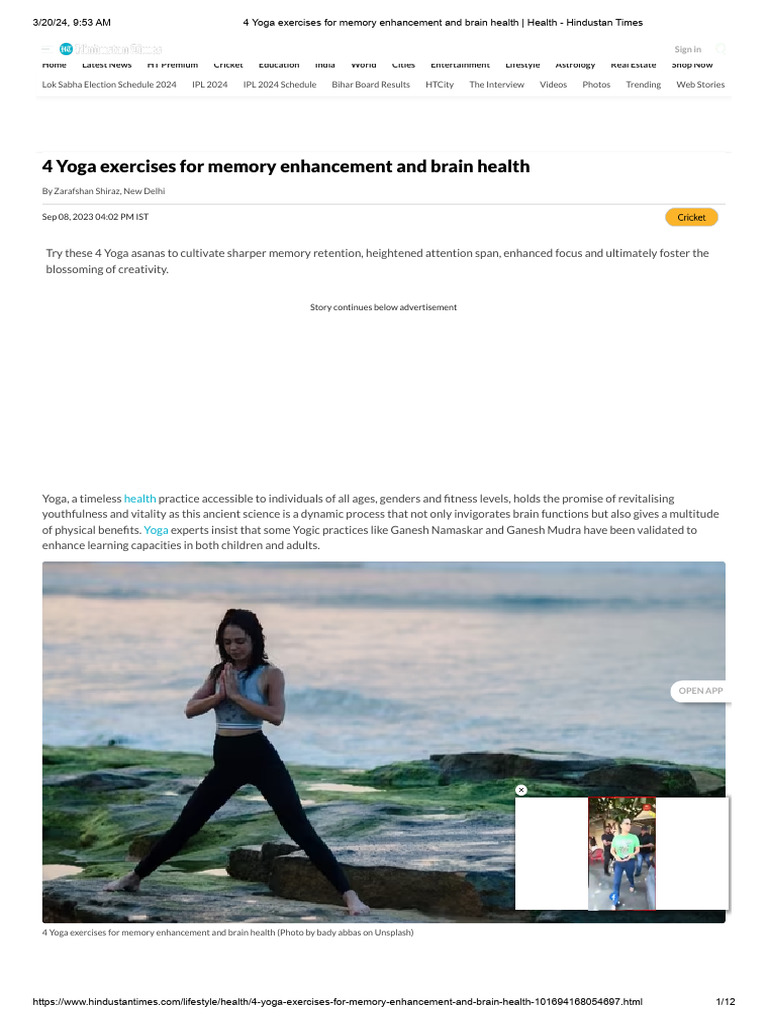 4 Yoga Exercises For Memory Enhancement And Brain Health Health