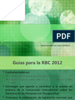 INTRODUCCIÒN (Guías para La RBC - 2012) Componentes