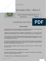 CNU - Concurso Nacional Unificado - Simulado 01 - PÓS EDITAL