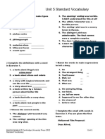 Thk2e BrE L3 Vocabulary Standard Unit 5