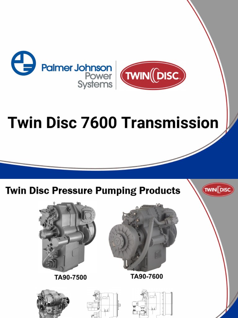 Twin Disc 7600 Transmission Overview | PDF | Automatic Transmission ...