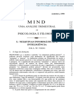 Computing Machinery and Intelligence PT BR