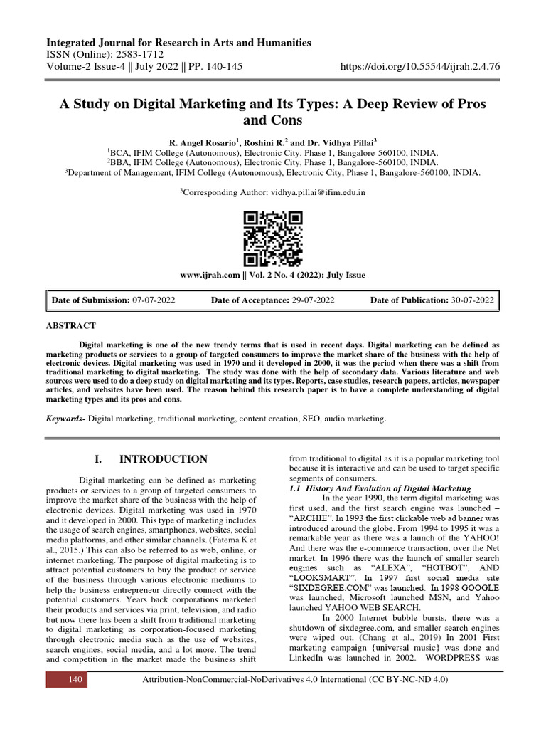 Digital Marketing: Types and Insights | PDF | Digital Marketing ...