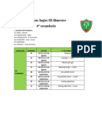 Syllabus - III Bimestre, San Judas Tadeo