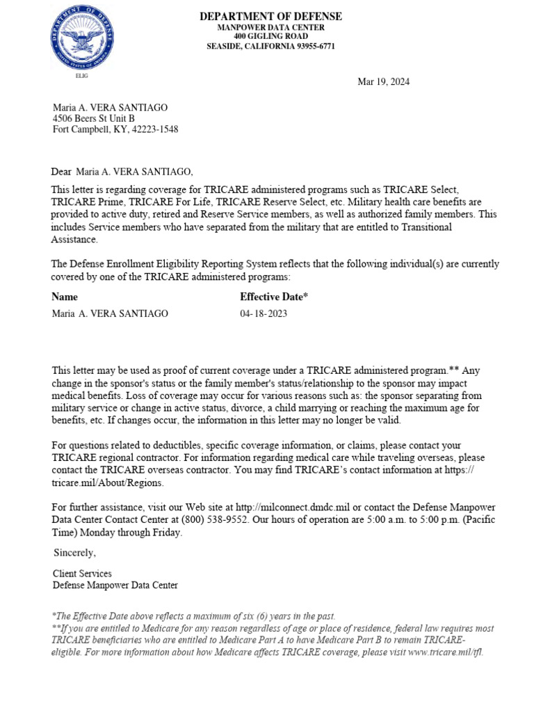 My Eligibility Letter | PDF | Medicine | Social Programs