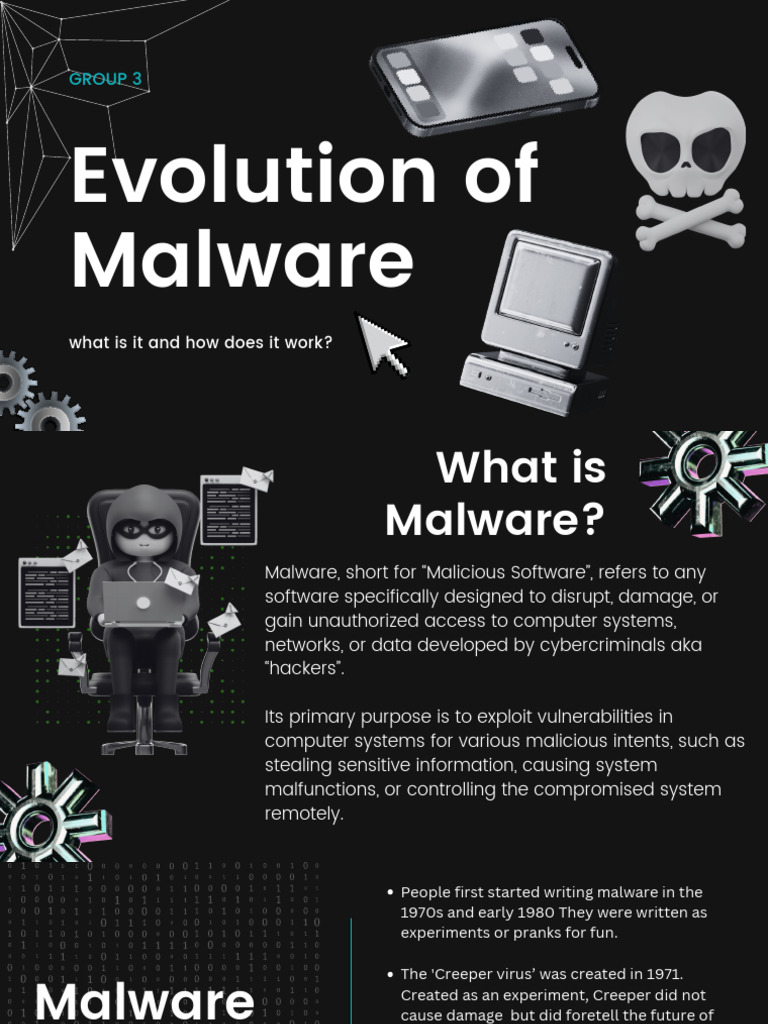 Evolution of Malware Group 3 NEWTON | PDF | Malware | Ransomware