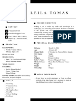 White and Beige Minimalist Designer Professional CV Resume