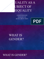 Gender and Sexuality As A Subject of Inequality