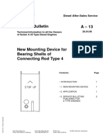 Service Bulletin A - 13: Technical Information To All The Owners of Sulzer A 25 Type Diesel Engines 26.04.96