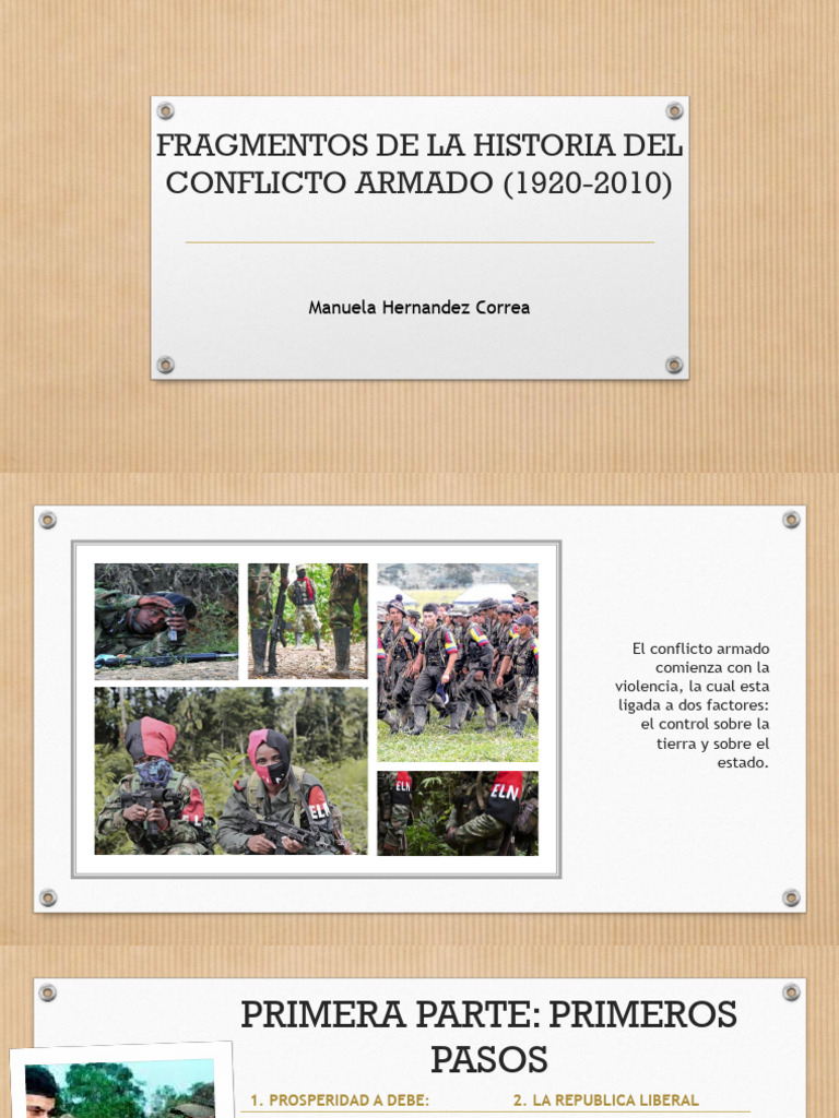 Historia del Conflicto Armado en Colombia | PDF | Guerra de guerrillas ...