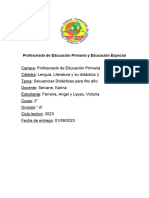 Secuencia Didáctica de 6° Grado de Lengua