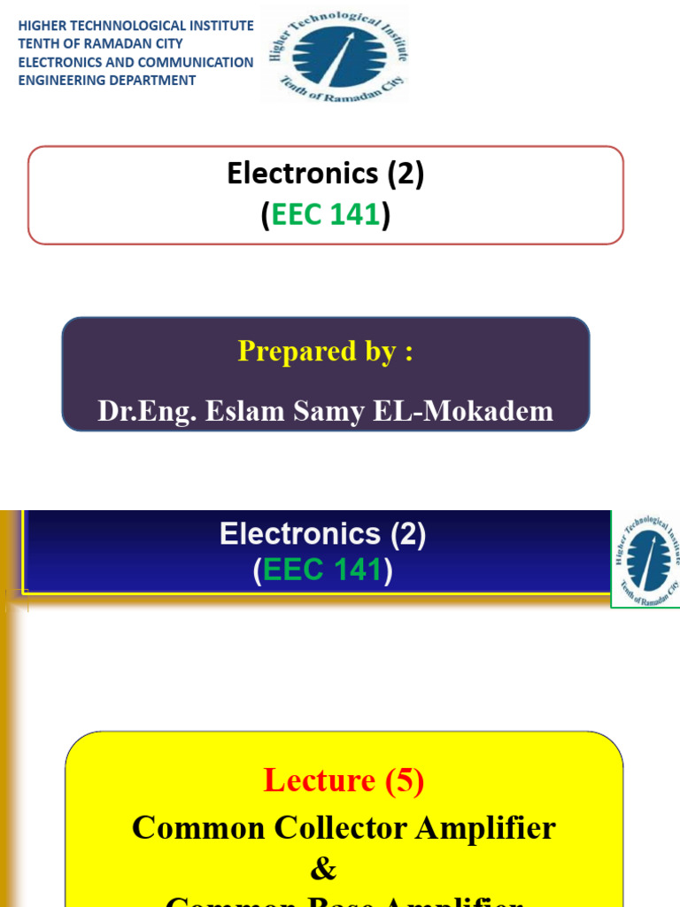 Common Collector & Base Amplifiers | PDF | Amplifier | Electromagnetism