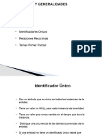 Base de Datos Identificadores Unicos