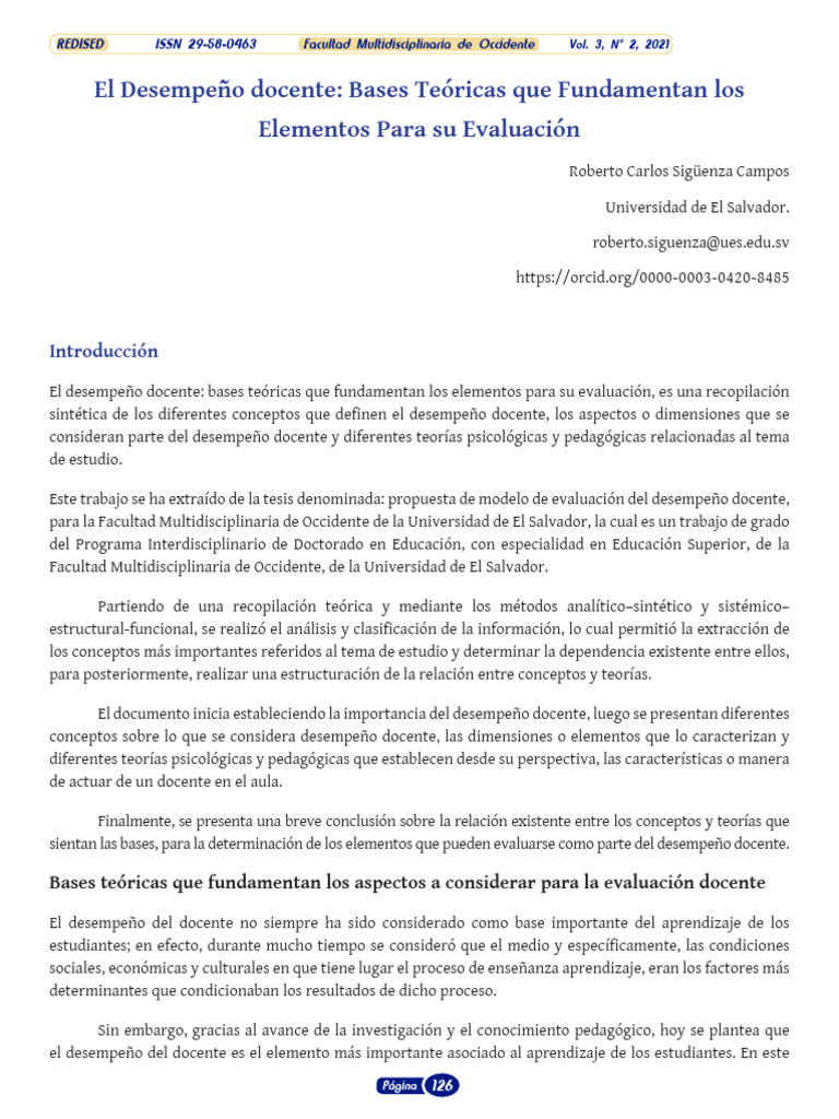 Evaluación del Desempeño Docente | PDF | Aprendizaje | Maestros