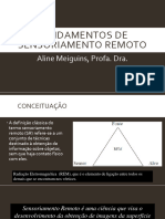 Fundamentos de Sensoriamento Remoto - aula (1)