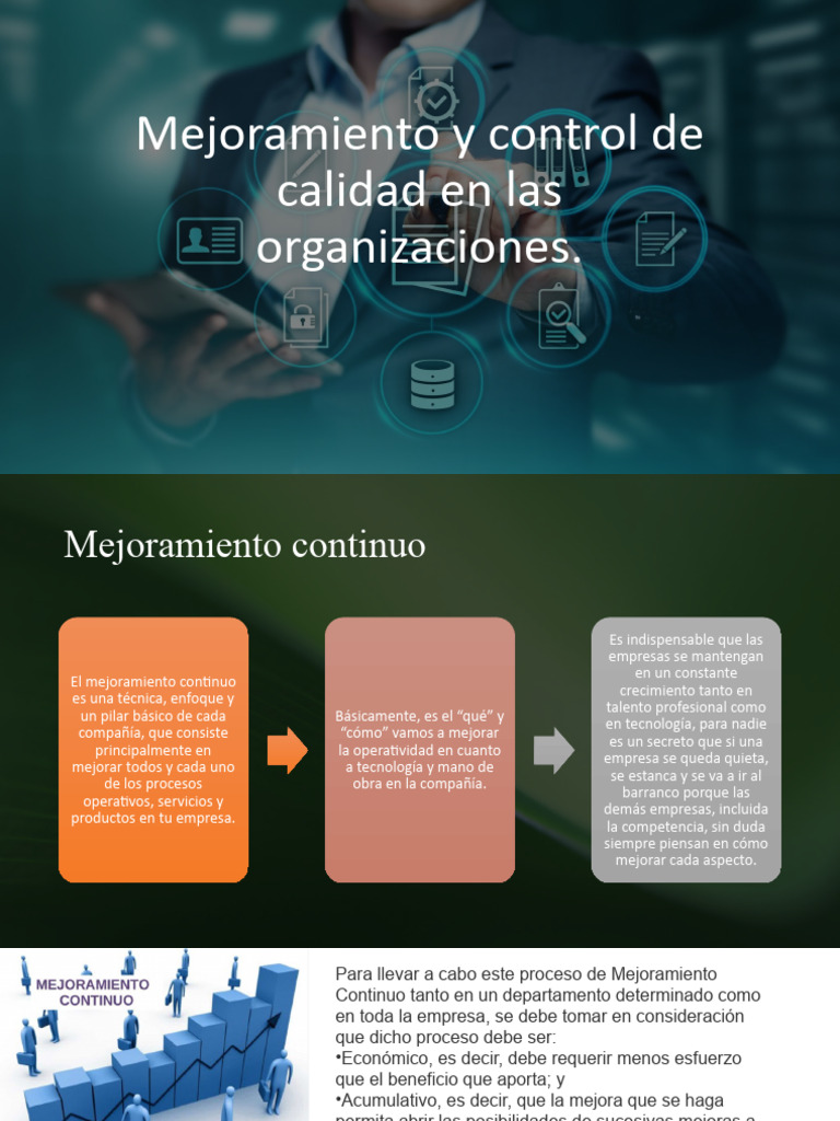 Mejora Continua y Control de Calidad | PDF | Calidad (comercial ...