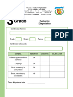 Evaluacion Diagnostica 3grado 2023 2024