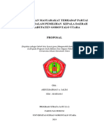 Pandangan Masyarakat Terhadap Partai Politik Dalam Pemilihan Kepala Daerah Di Kabupaten Gorontalo Utara