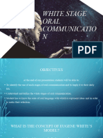 White Stage Oral Communication