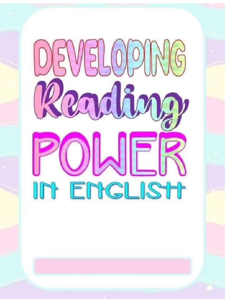 Developing Reading Power in English | PDF