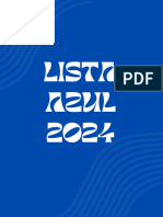 Lista Azul 2024