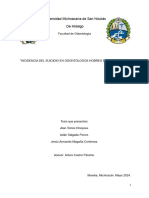 Incidencia Del Suicidio en Odontologos