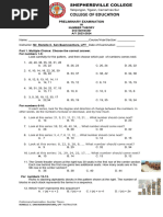 PRELIMINARY EXAMINATION Number Theory