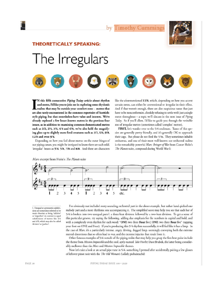 Cummings - Rhythm (5) Irregulars | PDF