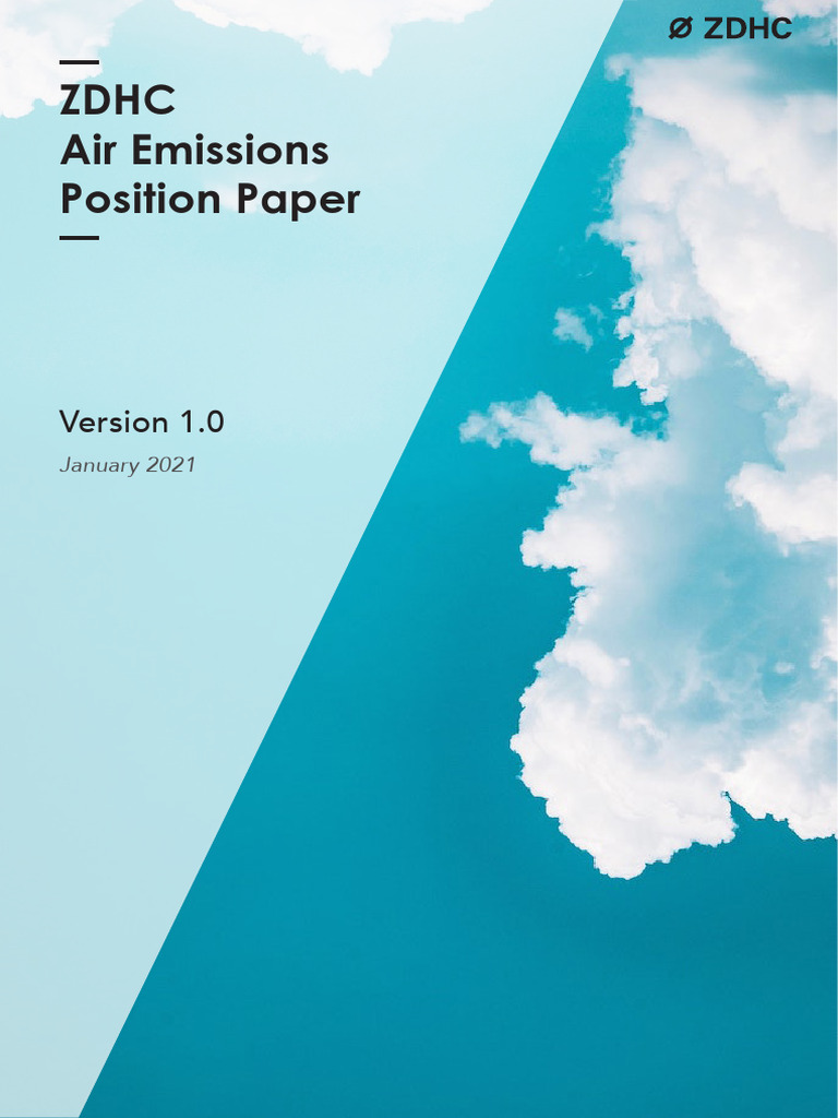 ZDHC Air Emission Guidelines Overview | PDF | Air Pollution | Exhaust Gas