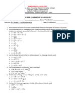 Cal2 Midterm Exam