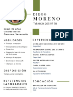 Currículo CV Profesional Diego Moreno