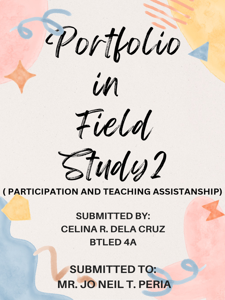 Brown White Vintage Aesthetic Portfolio Cover A4 Document | PDF