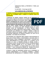 16-05-21 Exigencias de Garantias para La Protesta y para Las Mesas de Negociacion